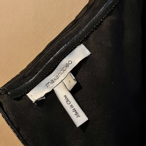 Like New Max and Cleo Size 6 Black Halter Cocktail Dress - Picture 7 of 9